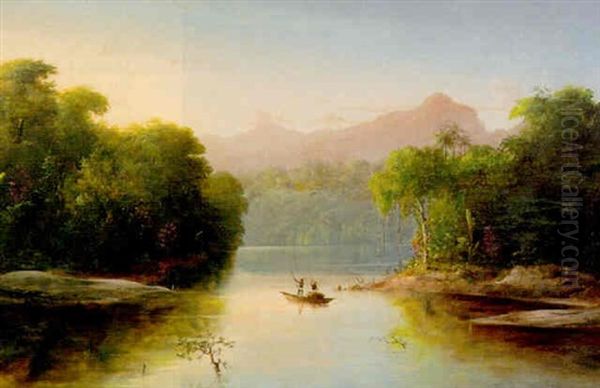 Chagres River, Panama Oil Painting by Norton Bush