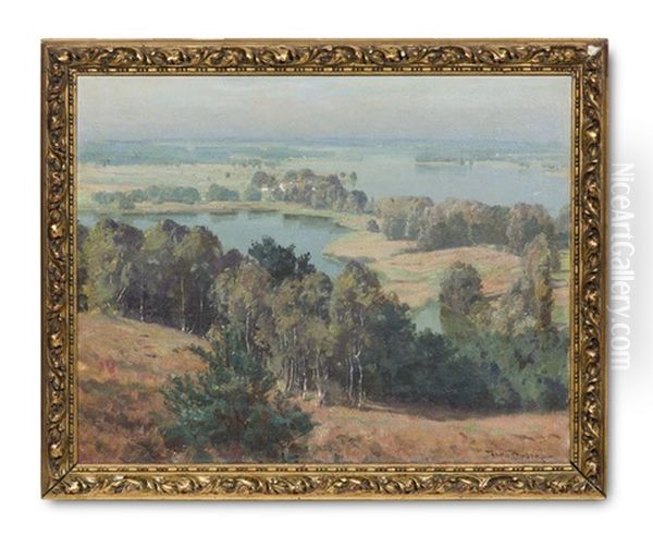 Seenlandschaft Mit Birkenhain Oil Painting by Hans Busse