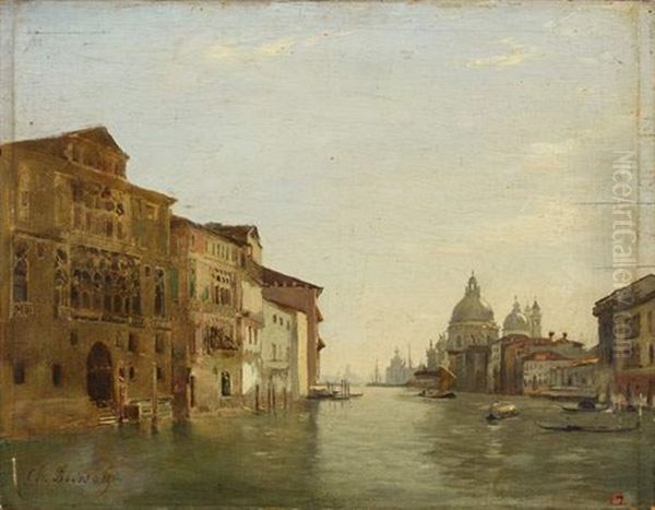 Venise, Le Grand Canal Oil Painting by Charles Busson