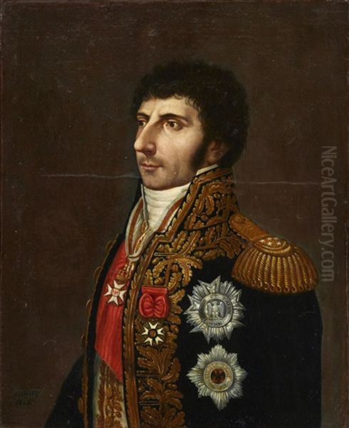 Jean Baptiste Bernadotte Oil Painting by Jean Baptiste Butay