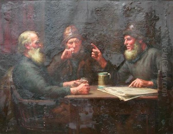 Politics Oil Painting by Herbert E. Butler