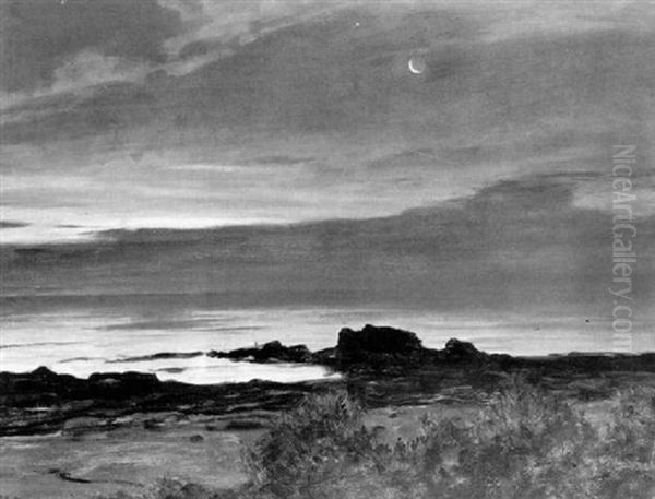 Dawn On The Maine Coast Oil Painting by Howard Russell Butler