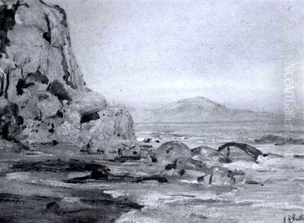 Mud Cliffs Of The Santa Barbara Coast Oil Painting by Howard Russell Butler