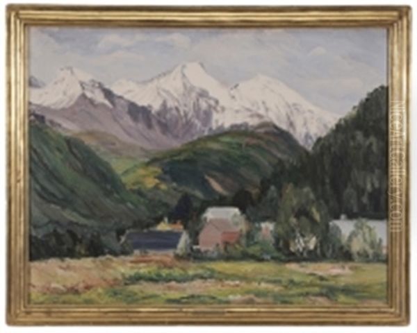 Kirketak, Norway Oil Painting by Mary Cable Butler