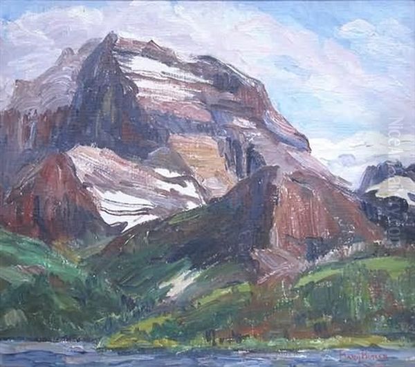 Impressionist Mountain Landscape Oil Painting by Mary Cable Butler