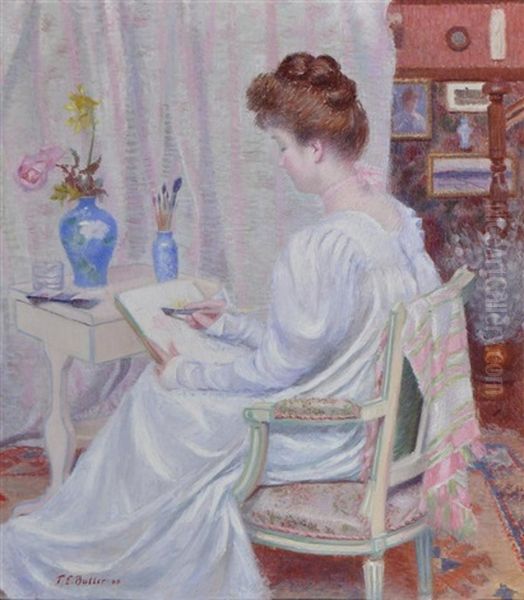 Artistic Reverie Oil Painting by Theodore Earl Butler