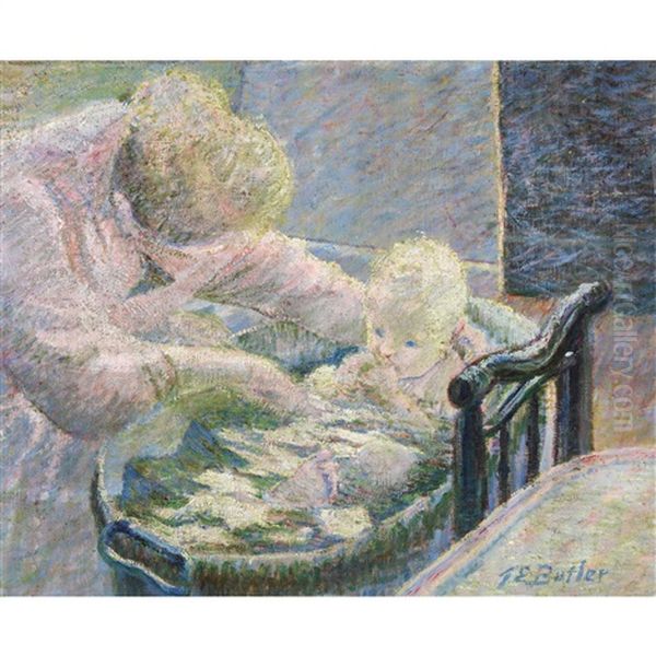 Le Bain Oil Painting by Theodore Earl Butler