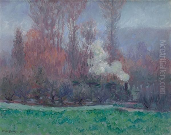 Le Train A Giverny Oil Painting by Theodore Earl Butler