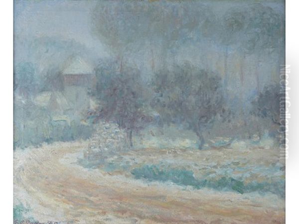 Mill In The Snow, Giverny by Theodore Earl Butler