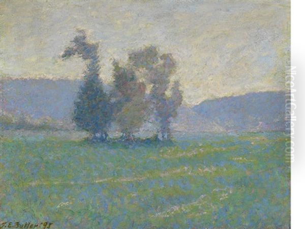 Plaine Des Ajoux, Giverny Oil Painting by Theodore Earl Butler