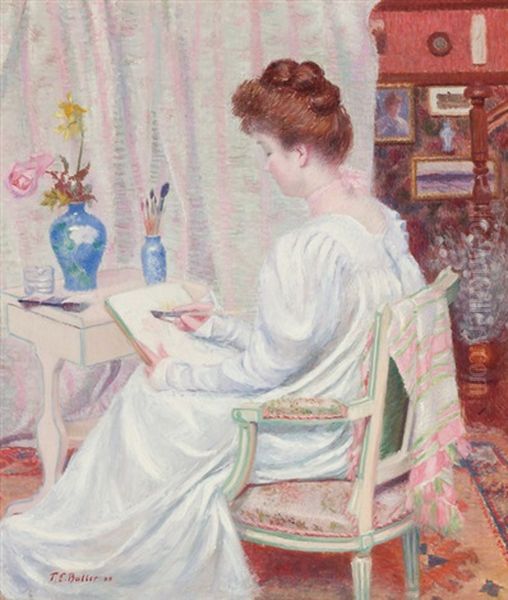 Artistic Reverie Oil Painting by Theodore Earl Butler