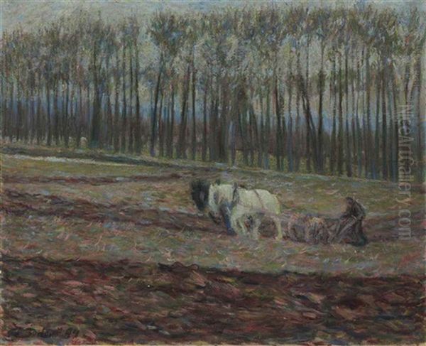 A Tiller Of The Soil Oil Painting by Theodore Earl Butler