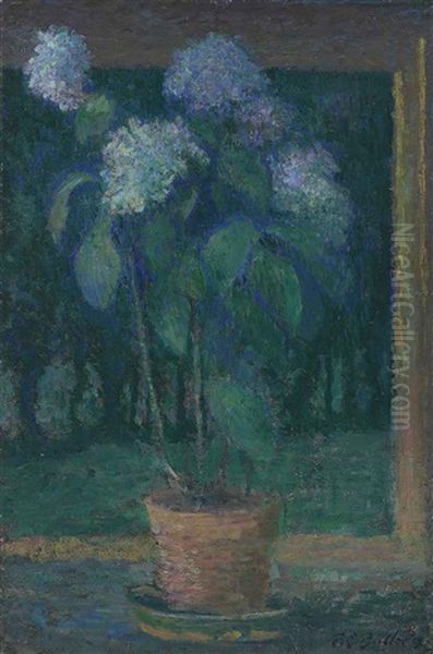 Hydrangeas Oil Painting by Theodore Earl Butler