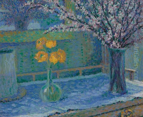 Spring Blossoms Oil Painting by Theodore Earl Butler