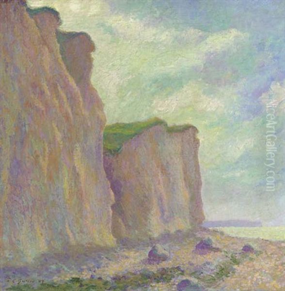 Cliffs Oil Painting by Theodore Earl Butler