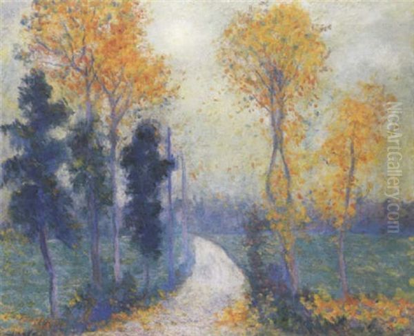 La Route De Limetz Oil Painting by Theodore Earl Butler