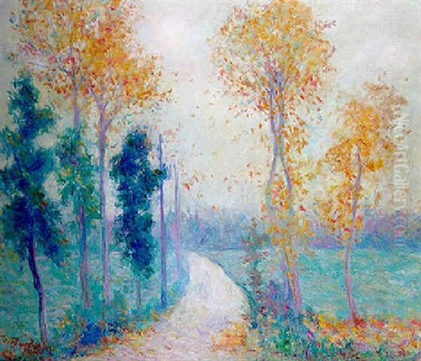 La Route De Limetz Oil Painting by Theodore Earl Butler