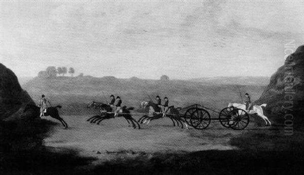 The Great Carriage Match Oil Painting by Thomas Butler