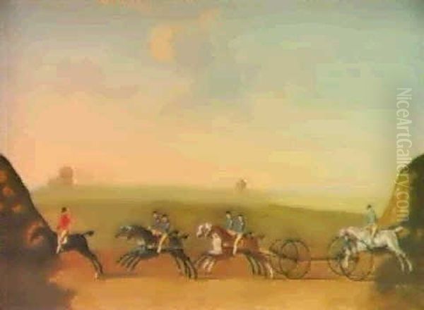 The Great Carriage Match Oil Painting by Thomas Butler