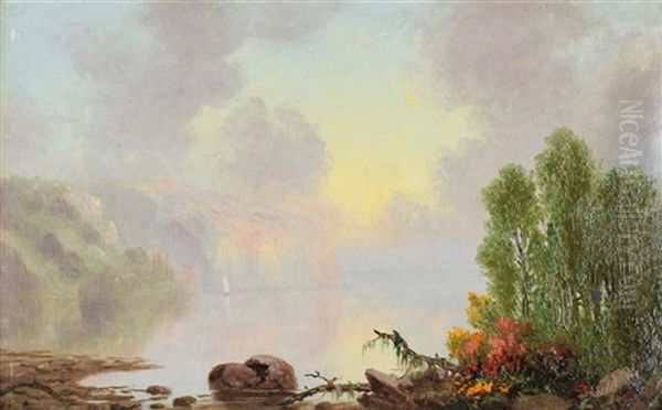 Hudson River, The Palisades Oil Painting by Frederick A. Butman