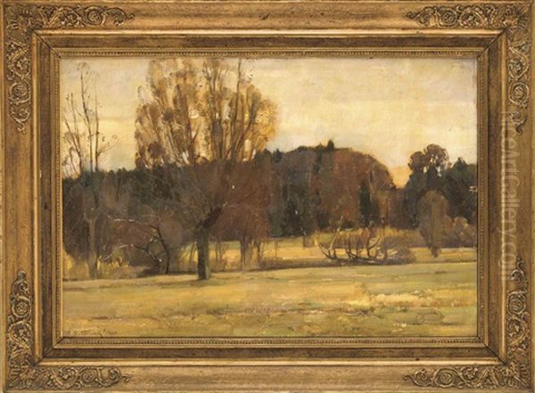 Fruhherbstliche Landschaft Oil Painting by Bernhard Buttersack