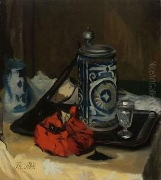 Stillleben Oil Painting by Theodor Alt