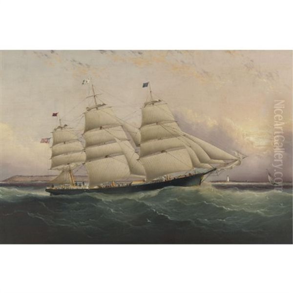 The Clipper Ship Sunrise Oil Painting by James Edward Buttersworth