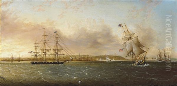 A View Of Nassau In The Bahamas Oil Painting by James Edward Buttersworth