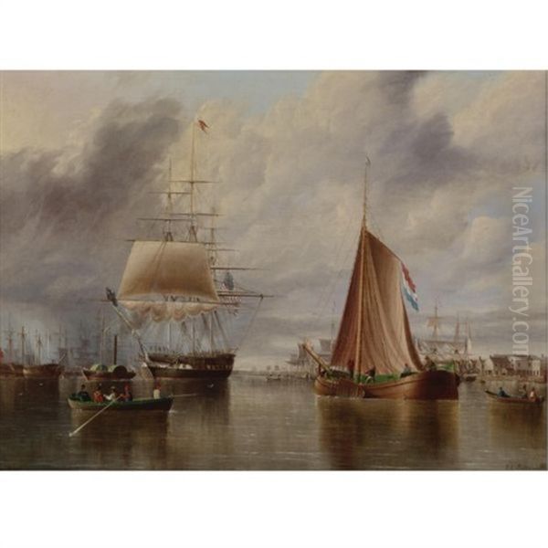 Bound For The Sea Oil Painting by James Edward Buttersworth