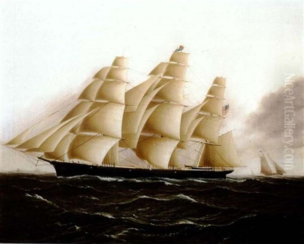 The American Clipper Ship Westward-ho by James Edward Buttersworth