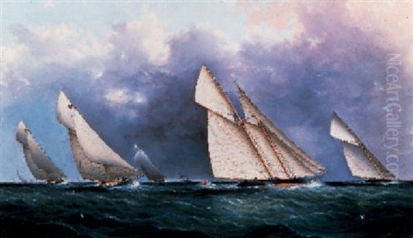 The Yacht Race Oil Painting by James Edward Buttersworth