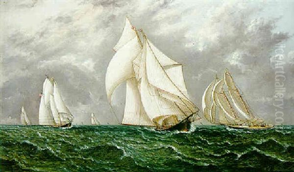 The Yacht Race Oil Painting by James Edward Buttersworth