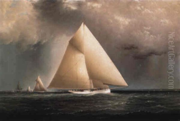 The Sloop 'galatea' Oil Painting by James Edward Buttersworth