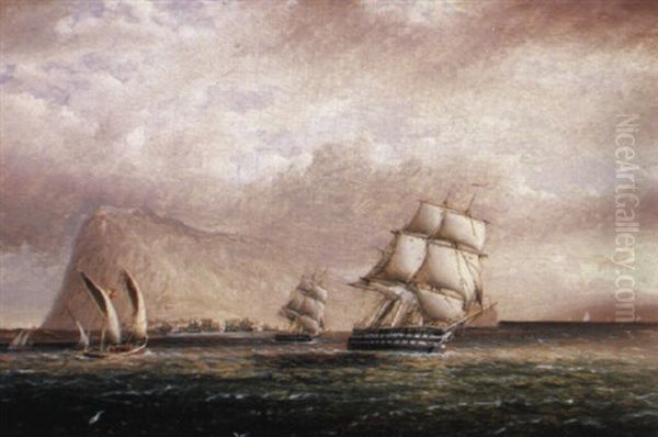 Out Of Gibraltar Oil Painting by James Edward Buttersworth