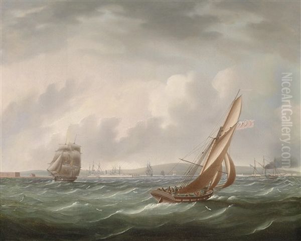 Marinestuck Oil Painting by Thomas Buttersworth