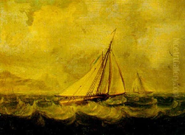 Yachting Oil Painting by Thomas Buttersworth