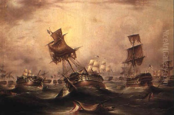 After Trafalgar Oil Painting by Thomas Buttersworth