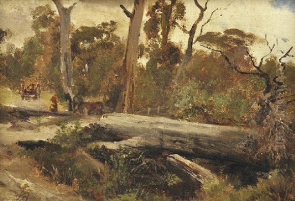 A Bush Track At Fernshaw Oil Painting by Abraham Louis Buvelot