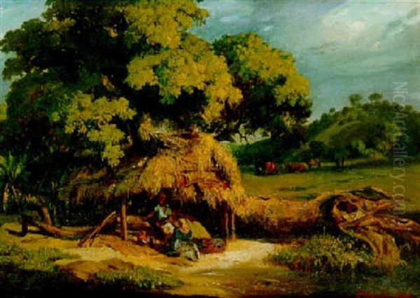 La Campagne Bresilienne Oil Painting by Abraham Louis Buvelot