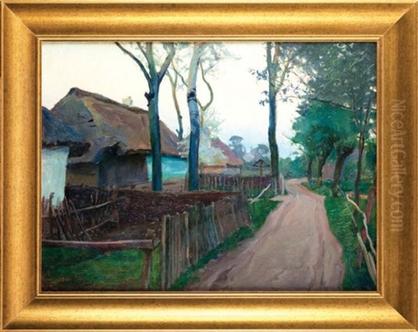 Na Skraju Wsi Oil Painting by Boleslas (Boleslaw) Buyko