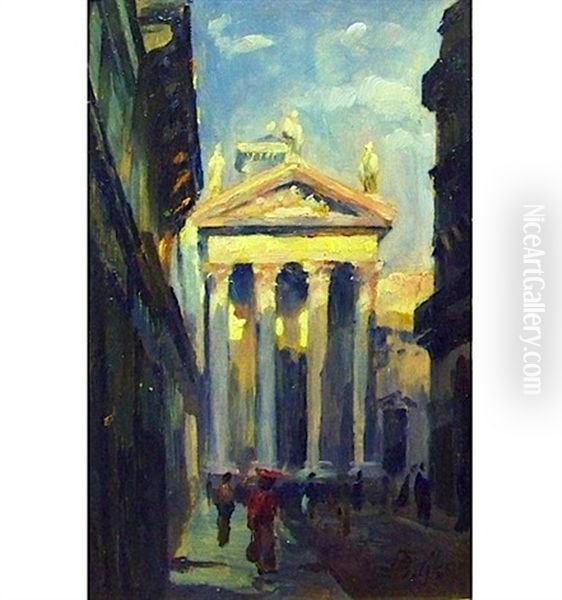 Notre-dame De Lorette, Paris Oil Painting by Boleslas (Boleslaw) Buyko