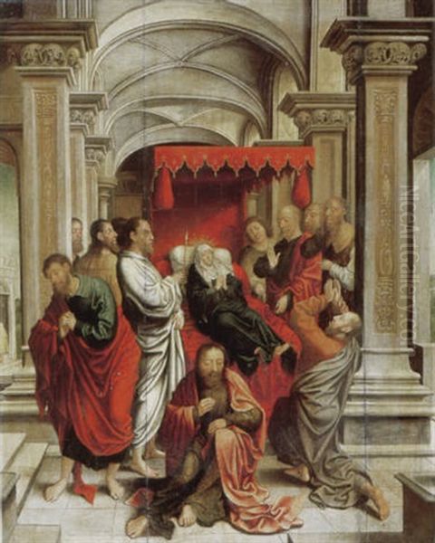 The Death Of The Virgin Oil Painting by Cornelius Buys the Younger