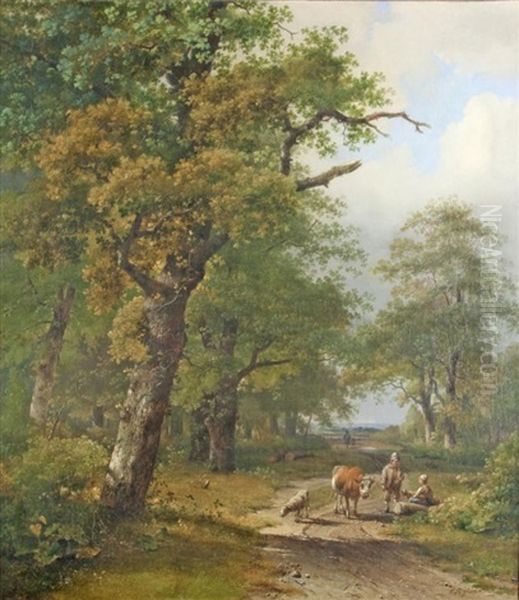 Begegnung Unter Den Eichen Oil Painting by Cornelis Bylard