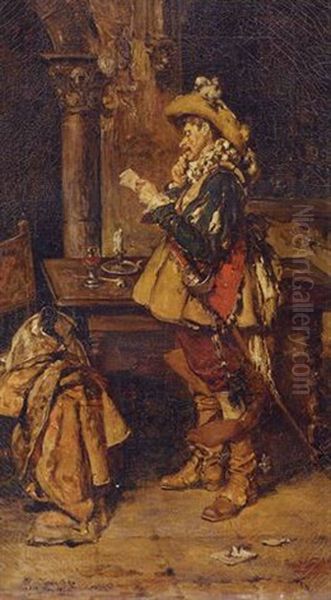 The Musketeer Oil Painting by Maximo Juderias Caballero