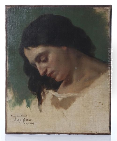 Study Of Woman Oil Painting by Alexandre Cabanel