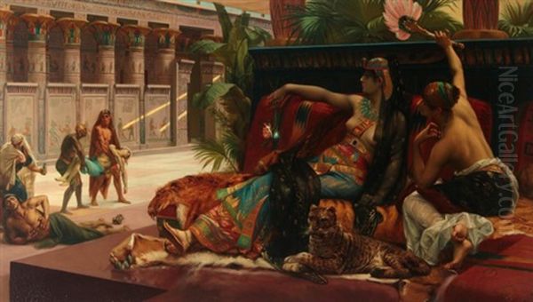 Cleopatra Testing Poison Oil Painting by Alexandre Cabanel