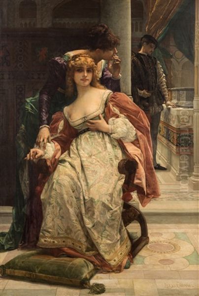 Portia And The Caskets, Scene From The Merchant Of Venice Oil Painting by Alexandre Cabanel