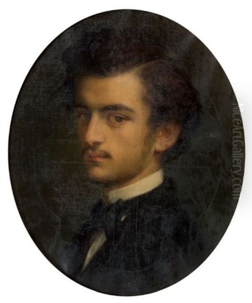 Portrait De Gustave Pereire Oil Painting by Alexandre Cabanel