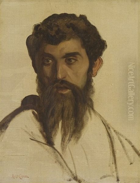 Tete D'etude Oil Painting by Alexandre Cabanel