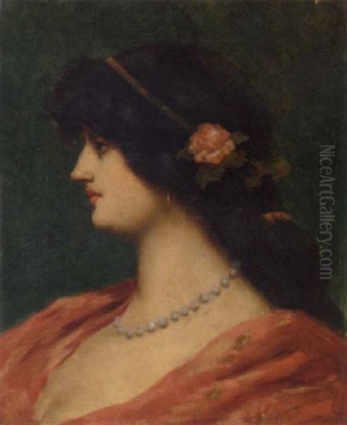 An Elegant Beauty Oil Painting by Alexandre Cabanel